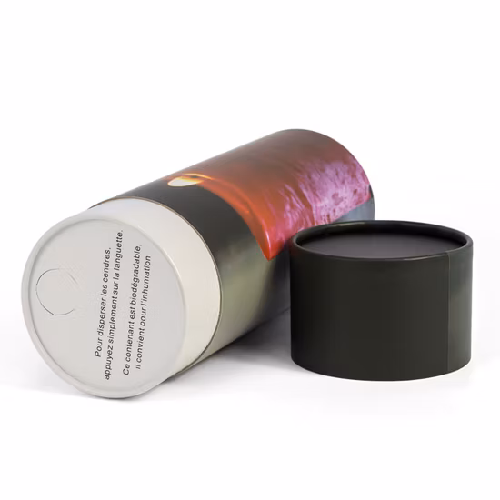 Firstsail Eco Friendly Bio Bougie Crémation Papier Dispersion Tube Souvenir Urne pour Animaux De Compagnie Petite Cendres Pierre Tombale Cas